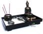 Preview: Zen-Garten mit Buddhafigur mit Kerzen Rauchstab Nr:YH-20
