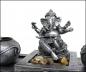 Preview: Zen - Garten mit Ganesha Figur Teelichter Stein grau Nr:FH08