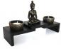 Preview: Deko Buddha auf Podest Teelichthalter Zen-Garten Nr:YD-41