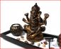 Preview: 3D Effekt Deko Buddha Teelichthalter Fengshui drei Buddhakopf Nr:AB-9010