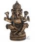 Preview: Ganesha Figur Deko Buddha Figur sitzen auf Lotus Nr:H051