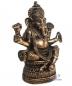 Preview: Ganesha Figur Deko Buddha Figur sitzen auf Lotus Nr:H051