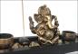 Mobile Preview: Zen - Garten mit Ganesha Figur Teelichter Stein mit Rauchstab Nr: YH-1418