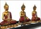 Preview: Zen - Garten mit DREI Buddhafiguren mit Holzrechen Dekostein Sand Nr:LW840
