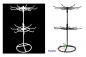 Preview: Verkaufsständer mit 2 Kränzen je 8 Haken drehbar Metall