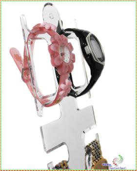 Espositore Acrilico Per 6 Orologi – Supporto Da Banco Bianco Yudu