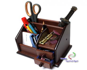 Schreibtischorganizer Schreibtischständer Stifthalter mit Schublade XD5039