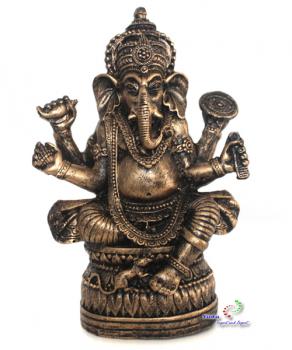 Ganesha Figur Deko Buddha Figur sitzen auf Lotus Nr:H051