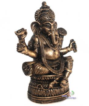 Ganesha Figur Deko Buddha Figur sitzen auf Lotus Nr:H051