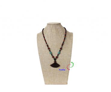 elegante Schmuckbüste Dekobüste edles Design Jute Look