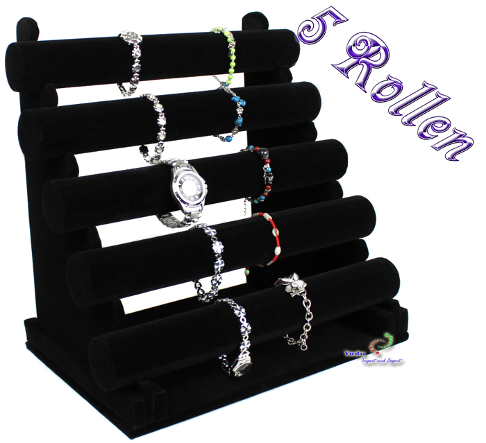 " 2 in 1 "Samt Vorlagebrett  für Ketten Armbänder Ringe Fussketten weiss 