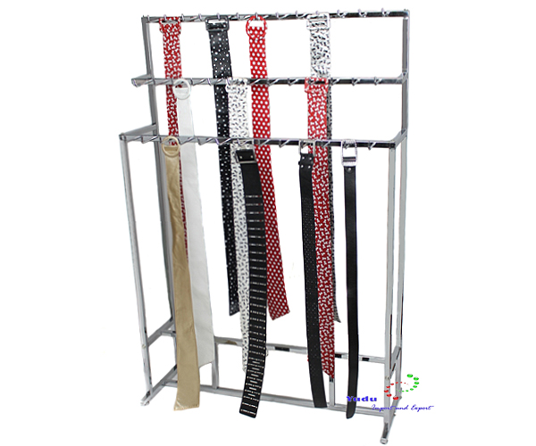 Garbenat Bodenstehender Gürtelaufhänger 168 Cm - 2 Etagen Mit 31 Haken, Schwarz