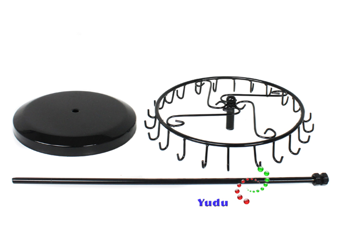 Yudushop - Tischständer Verkaufsständer mit 23 Haken drehbar Metall