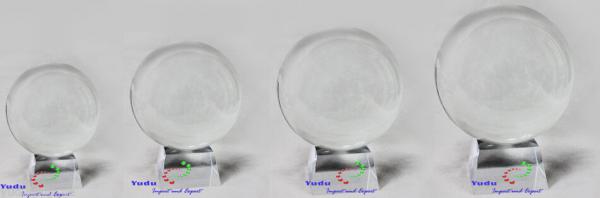 Kristallkugel Wahrsager Glaskugel mit Ständer ø80/100/130/150mm transparent