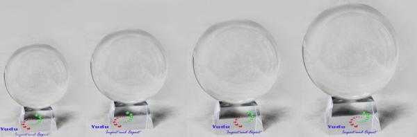 Kristallkugel Wahrsager Glaskugel mit Ständer ø80/100/130/150mm transparent