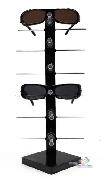 Brillenständer Brillenpräsenter Brillendisplay Brillenhalter für 6 Brillen Acryl schwarz