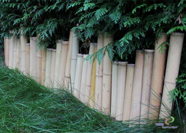Bambus Beetumrandung Dekozaun Bambuszaun Bambusrohr Rasenkante