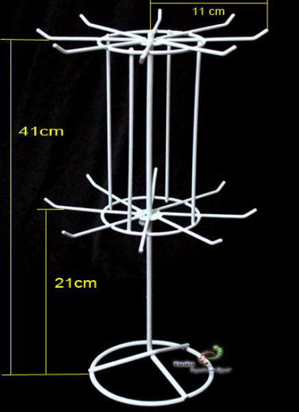 Verkaufsständer Warenständer mit 2 Etage drehbar Metall 43cm