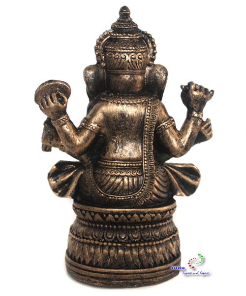 Ganesha Figur Deko Buddha Figur sitzen auf Lotus Nr:H051