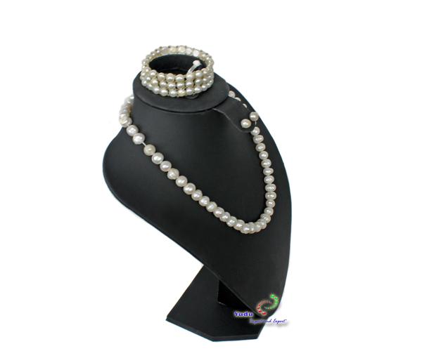 Schmuckbüste Dekobüste für Schmuckset Ohrring Ohrstecker Armband Ketten Ring H26